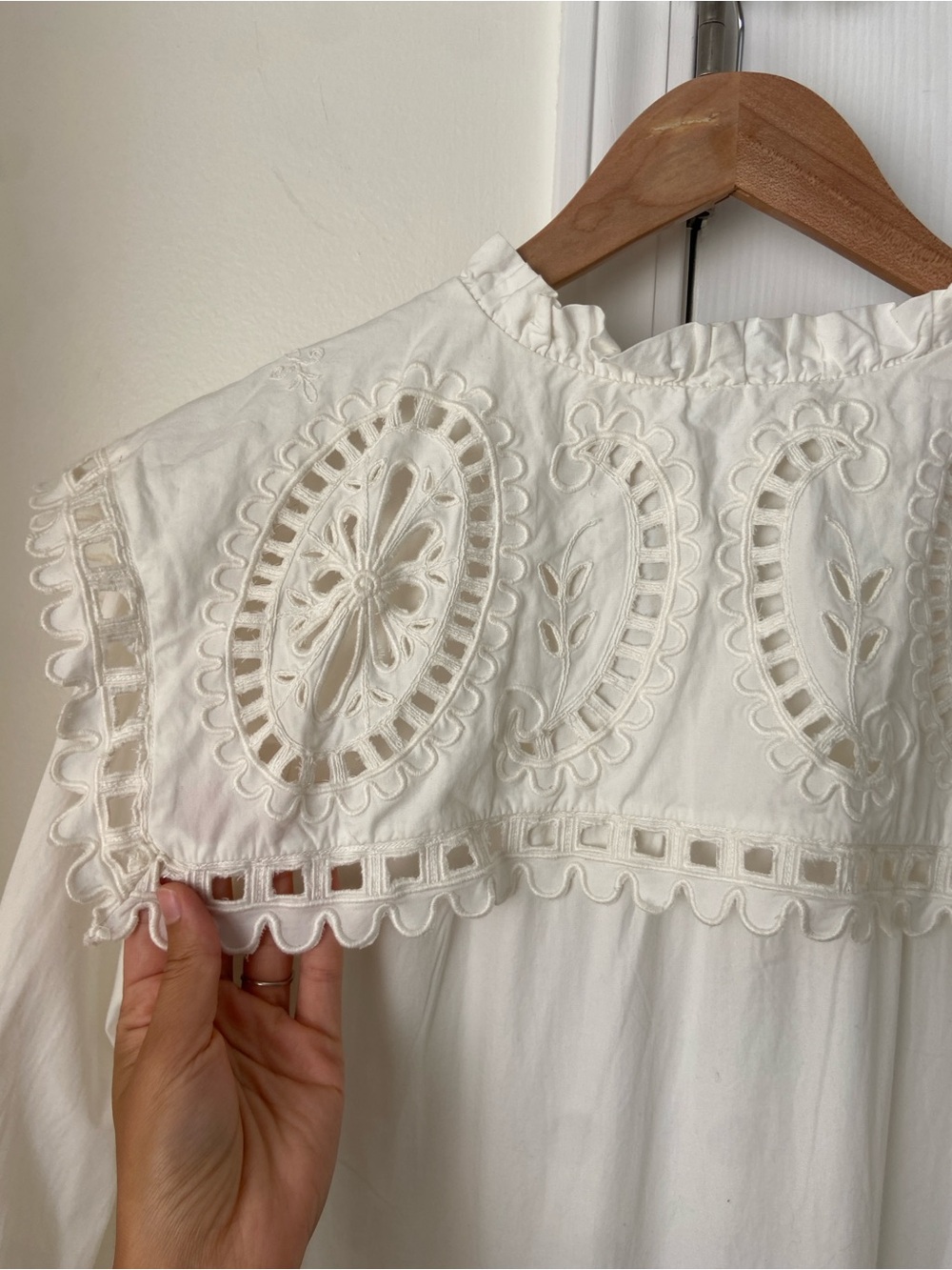 NWT Sea New York Santos eyelet dress size s lace collar - Picture 11 of 11